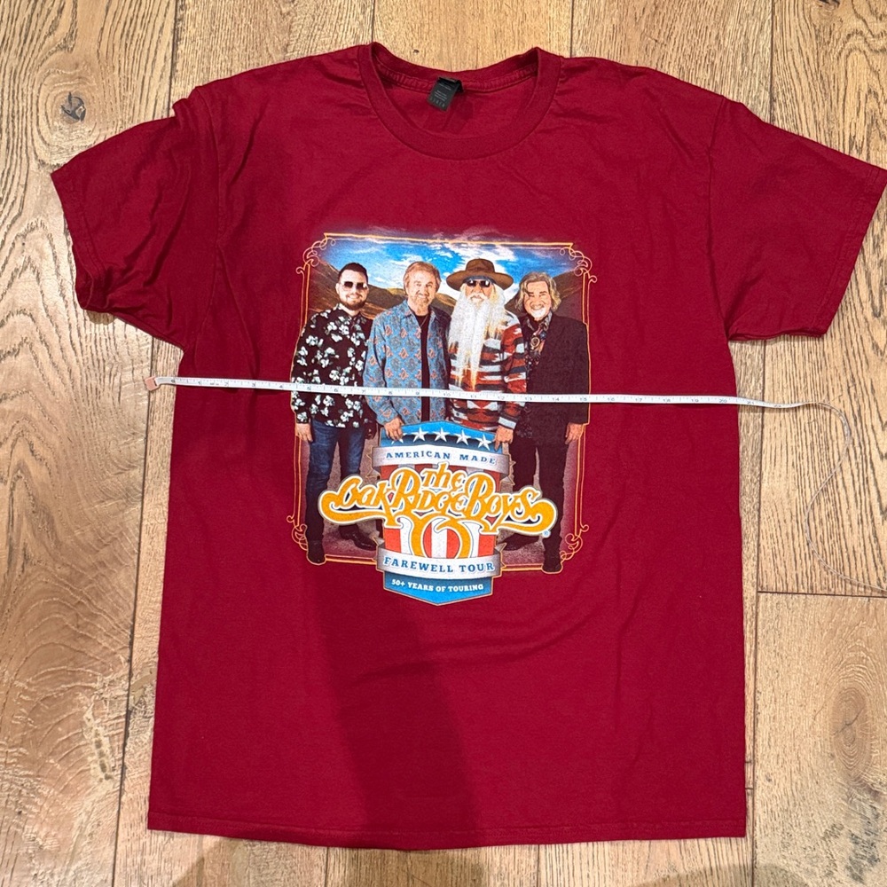 Maroon Oak Ridge Boys Farewell Tour Graphic Tee country vintage band t-shirt - Picture 2 of 6